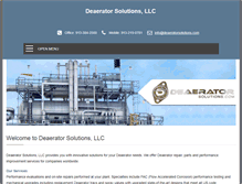 Tablet Screenshot of deaeratorsolutions.com